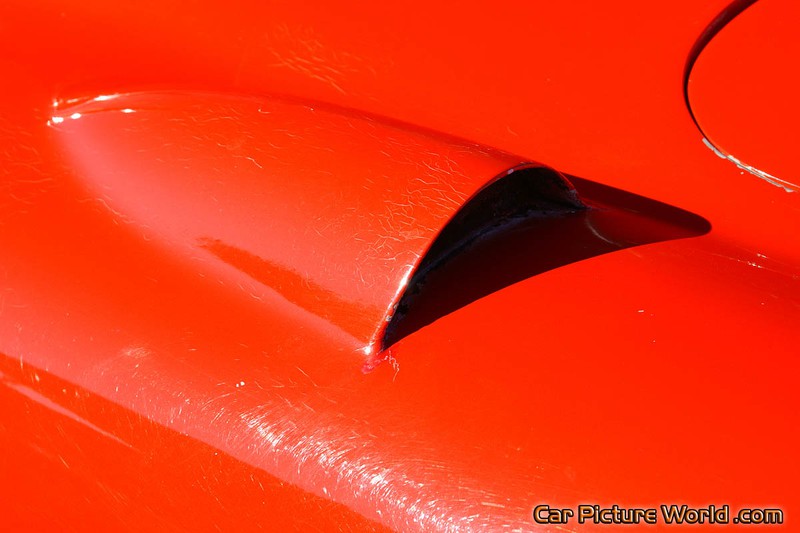 1957 Red Corvette Fender Scoop
