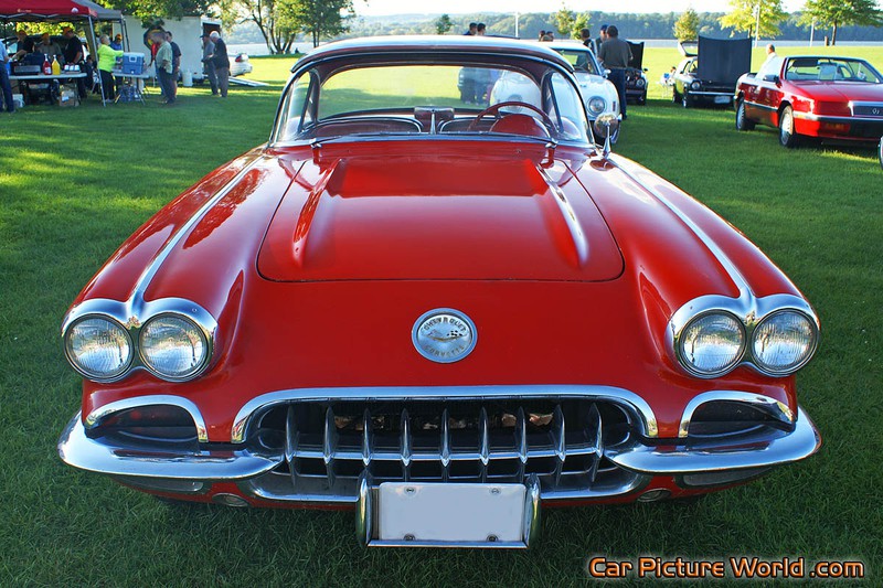 1959 Red Corvette Front