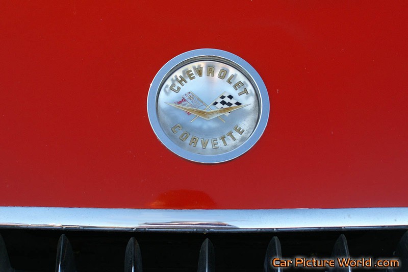 1959 Red Corvette Front Badge