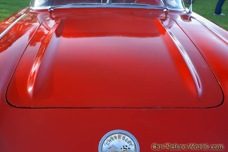 1959 Red Corvette Hood