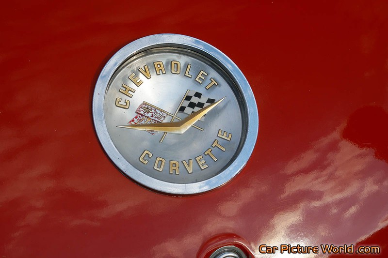 1959 Red Corvette Trunk Badge
