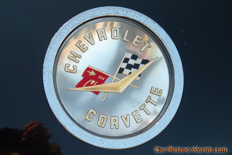 1960 Black Corvette Front Logo