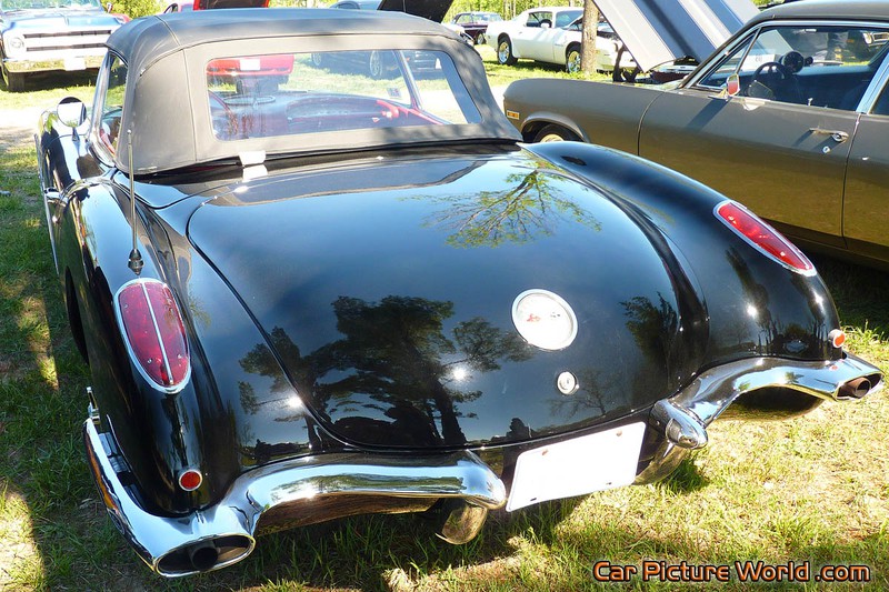 1960 Black Corvette Rear