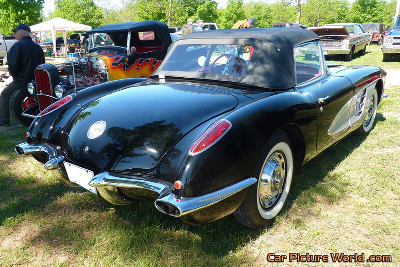 1960 Black Corvette Rear Right