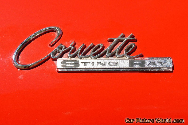 1964 Corvette Convertible Rear Name Plate