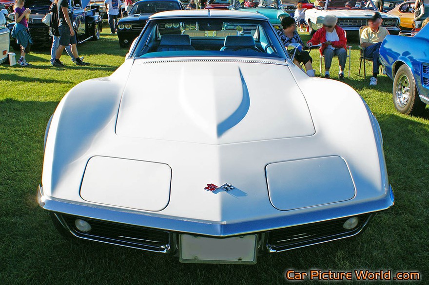Picture of a 1969 White Corvette