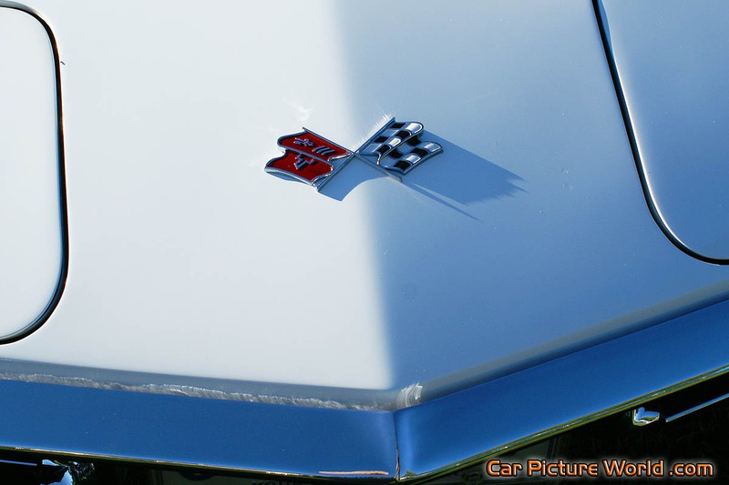 1969 White Corvette Front Badge