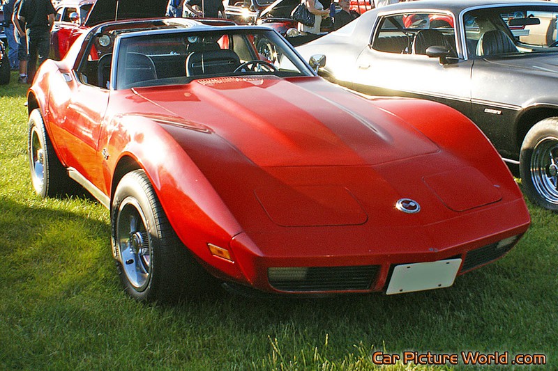 1973 Red Corvette Coupe Front Right
