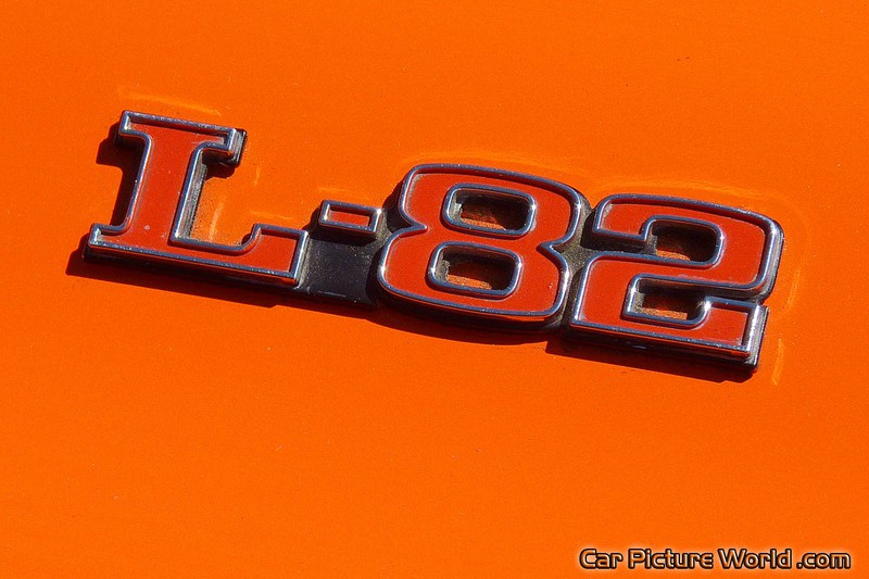 1975 L 82 Corvette Convertible Engine Badge