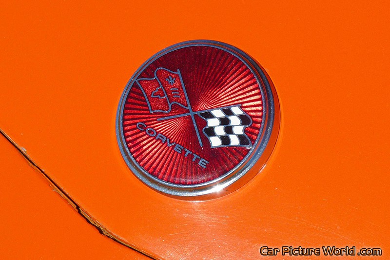 1975 L 82 Corvette Convertible Front Badge