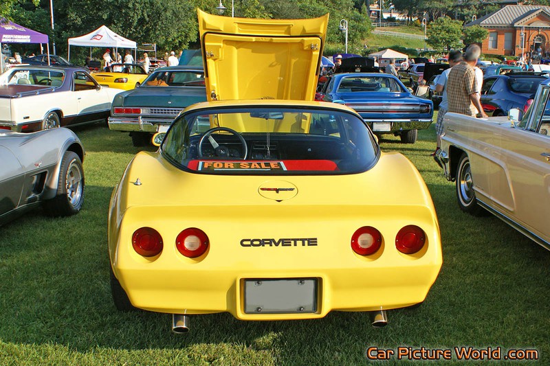 1982 Yellow Corvette Rear