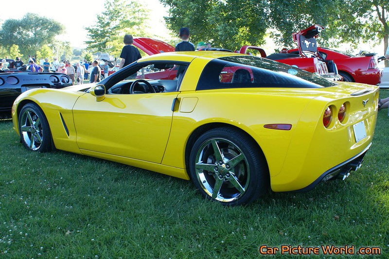 C6 Yellow Corvette