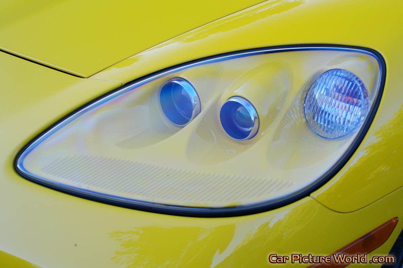 C6 Yellow Corvette Headlights