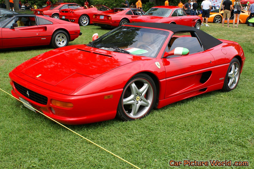 Picture of a Red Ferrari 355 F1 Spider