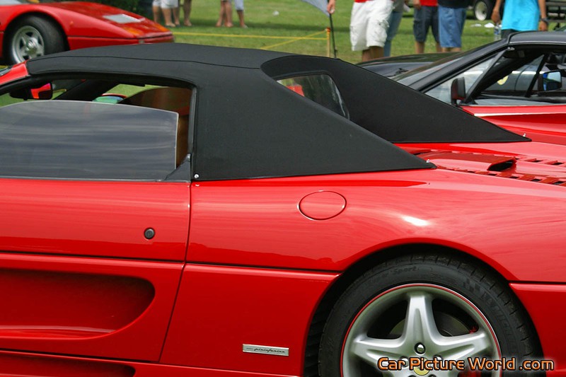 Red Ferrari 355 F1 Spider Convertible Top