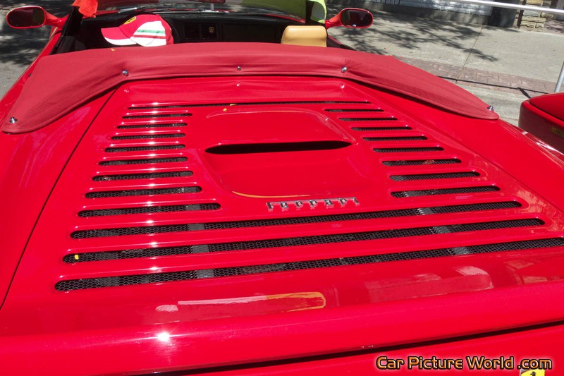 Red Ferrari 355 F1 Spider Engine Cover