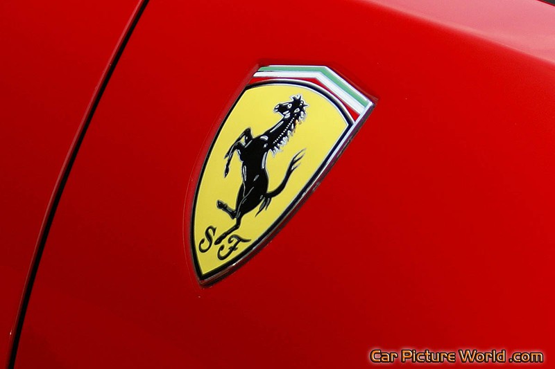 Red Ferrari 355 F1 Spider Fender Emblem