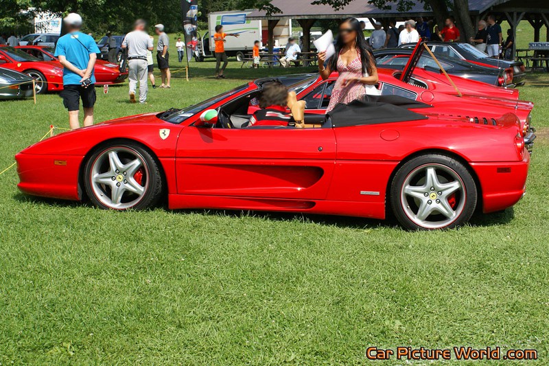 Red Ferrari 355 F1 Spider Left Side