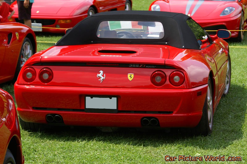 Red Ferrari 355 F1 Spider Rear Right