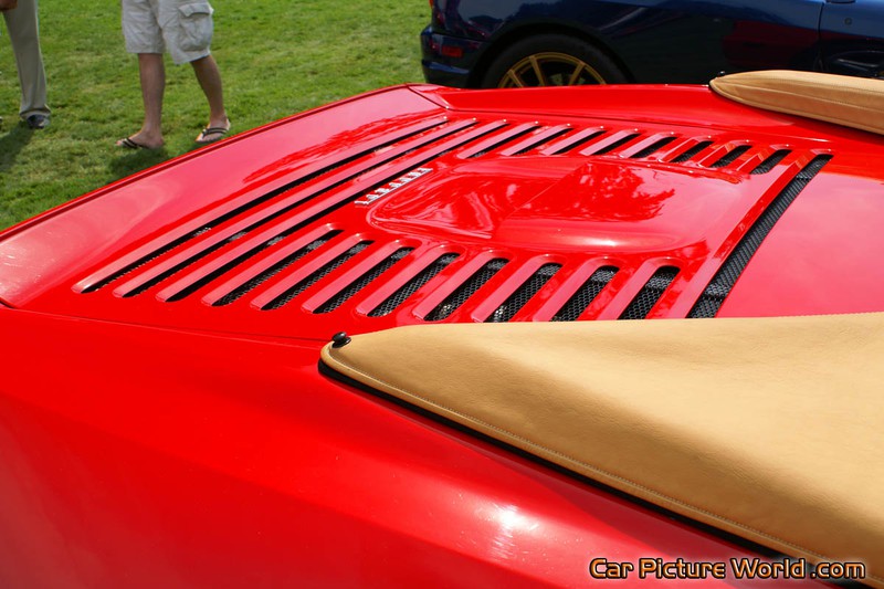 Red Ferrari F355 Spider Engine Cover