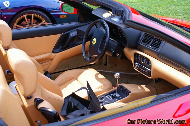 Red Ferrari F355 Spider Interior
