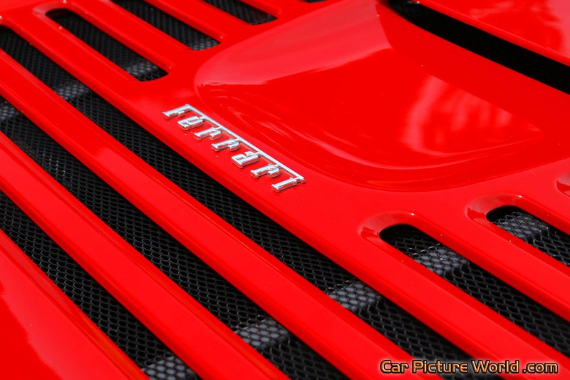 Red Ferrari F355 Spider Rear Logo