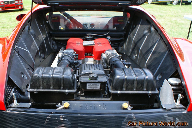 Ferrari Challenge Stradale Engine Compartment