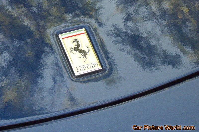 Blue Ferrari 360 Spider F1 Hood Badge