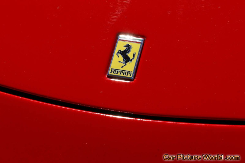 Red Ferrari 360 Spider F1 Front Emblem