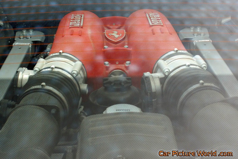 Red Ferrari F430 F1 Engine