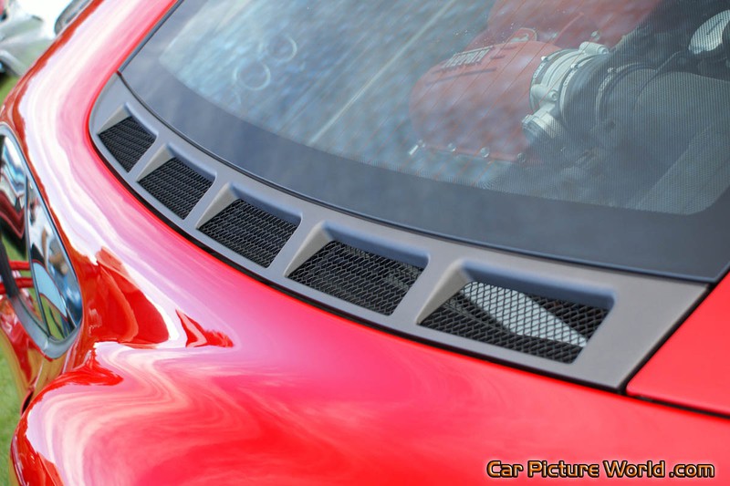 Red Ferrari F430 F1 Engine Cover Vent