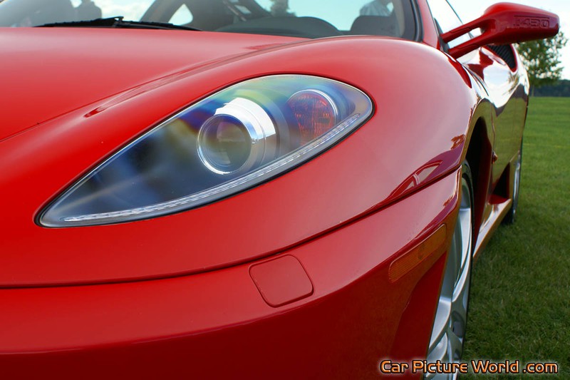 Red Ferrari F430 F1 Headlight