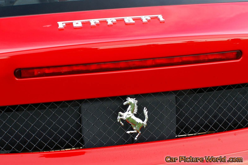 Red Ferrari F430 F1 Rear Emblem