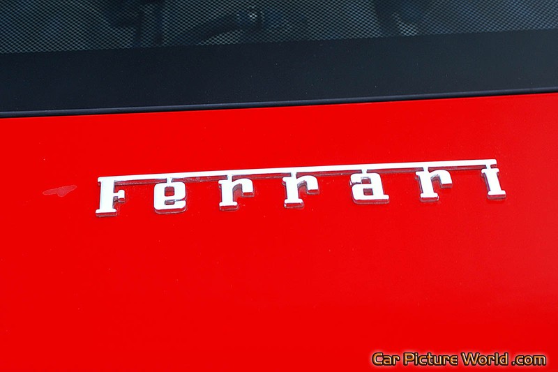 Red Ferrari F430 F1 Rear Name Plate
