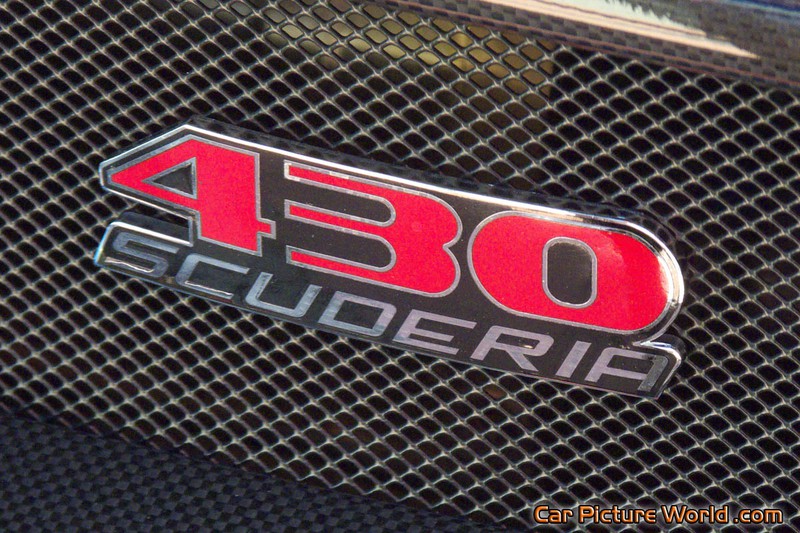 Ferrari Scuderia Rear Name Plate