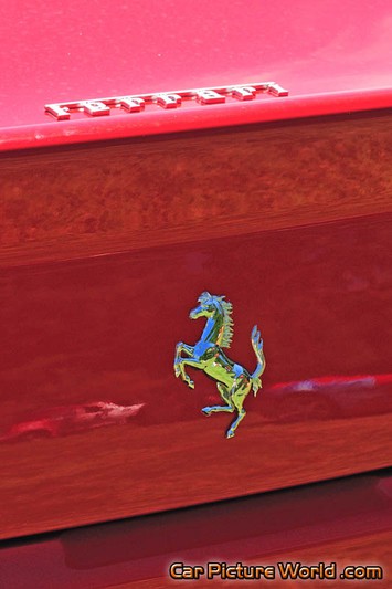 Red Ferrari 550 Trunk Emblem