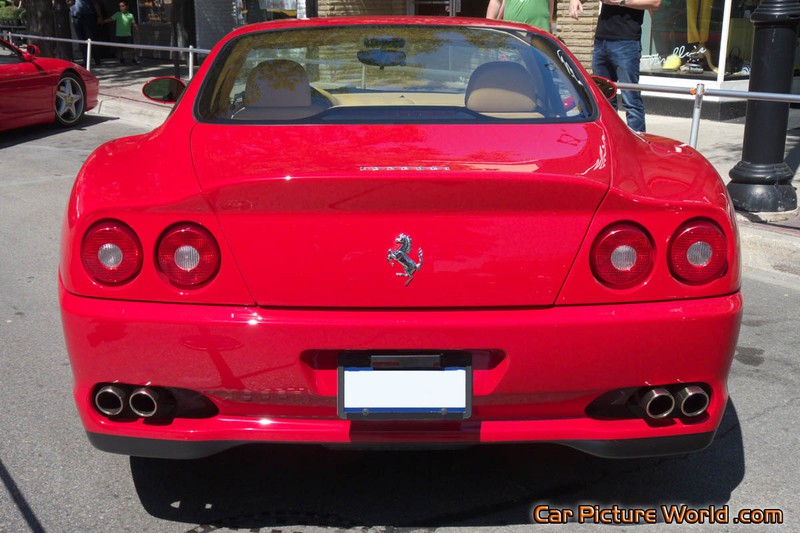 2002 Red Ferrari 575M Rear