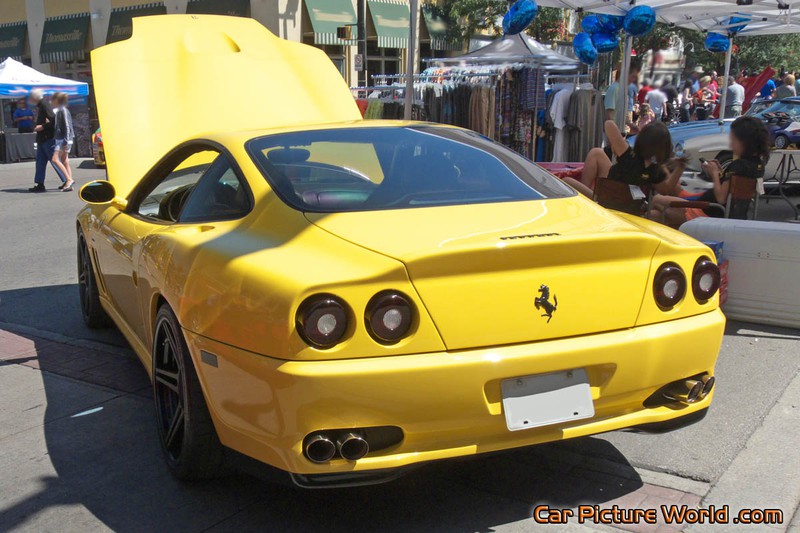 Yellow Ferrari 575M Maranello