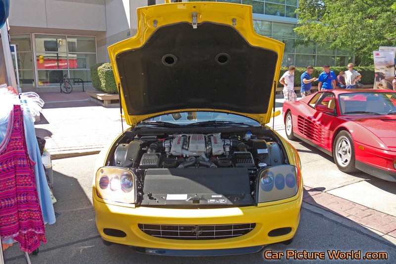 Yellow Ferrari 575M Maranello Front