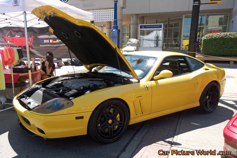 Yellow Ferrari 575M Maranello Front Left
