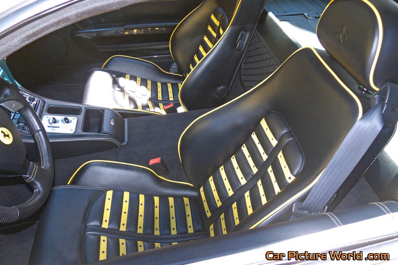 Yellow Ferrari 575M Maranello Seats