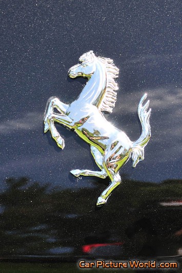 Black Ferrari 599 GTB Trunk Emblem