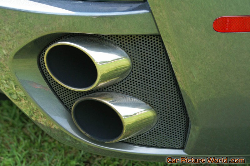 Gray Ferrari California Exhaust
