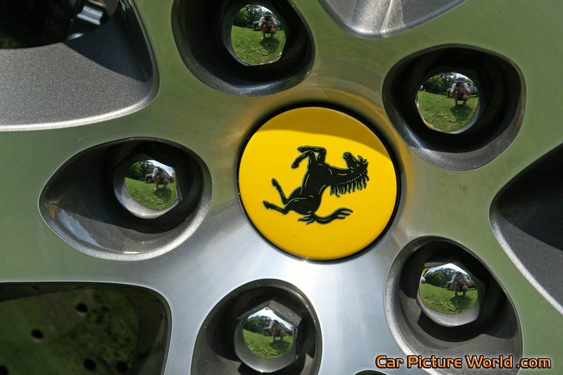 Gray Ferrari California Wheel Center