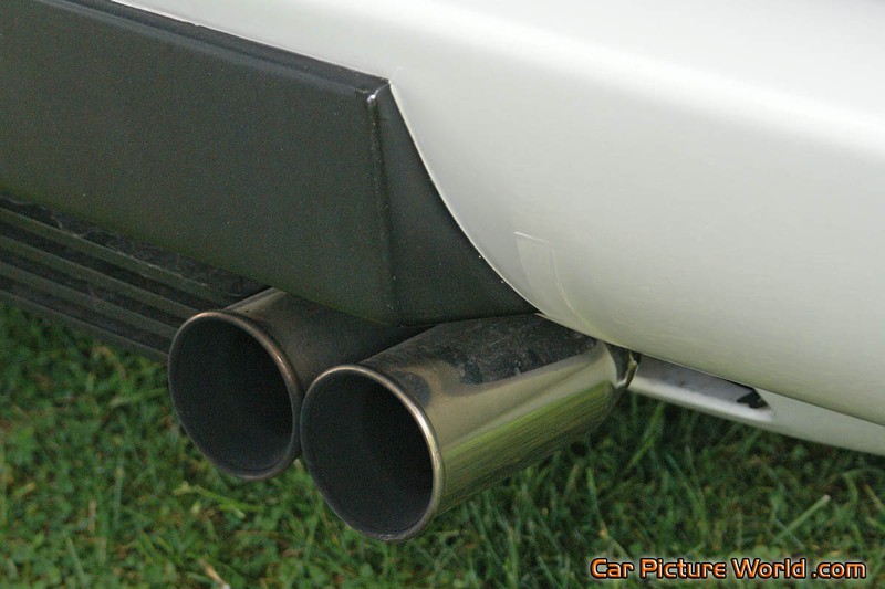 White Ferrari Testarossa Exhaust