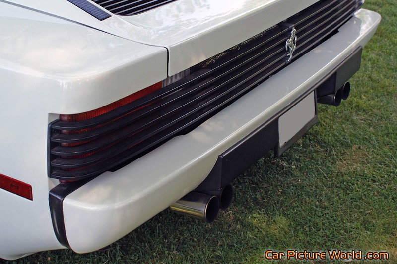 White Ferrari Testarossa Rear Bumper
