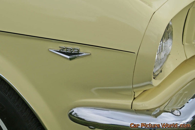 1965 Nothcback Mustang Engine Emblem